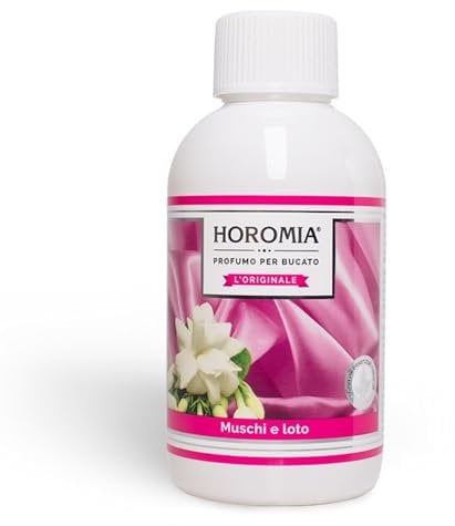HOROMIA Profumo per Bucato Muschi e Loto 250ml - Profuma Bucato per Lavatrice e Asciugatrice