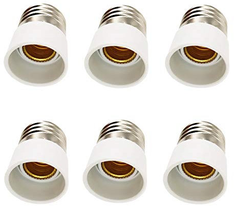 DZYDZR 6pcs Conversione Portalampada E27 a E14 Adattatore Adatto Per Lampadine a LED