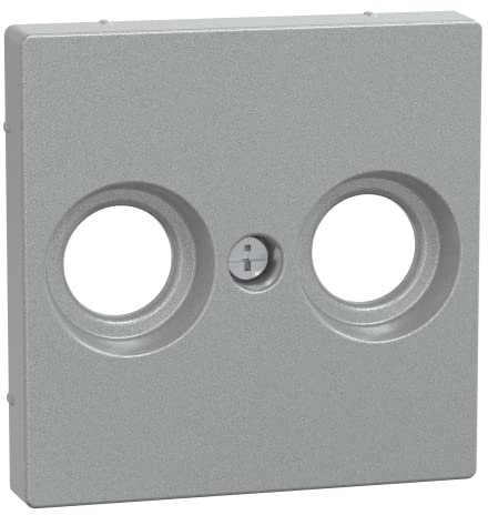 Schneider Electric MEG4122-0460 Zentralplatte für Antennensteckdosen, Aluminium