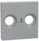 Schneider Electric MEG4122-0460 Zentralplatte für Antennensteckdosen, Aluminium