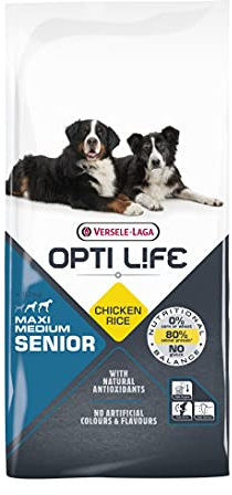 VERSELE-LAGA - Opti Life Senior Medium & Maxi - Trockenfutter für Hunde - Mittelgroße und große Rassen - 12,5kg