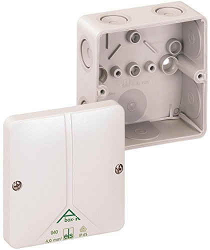 Abzweigkasten IP65 4qmm 93x93x55mm gr kst Wand/Decke quadrat hfr ABOX040-L