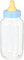 Blue Giant Plastic Baby Bottle Bank (27cm Tall) 1 Piece - Adorable Coin Saving Storage Solution for Kids and Nursery Decor