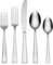 Oneida Avery 90 Piece Casual Flatware Set, 18/0 Stainless, Service for 12,Silver