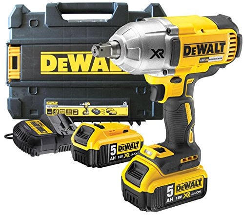 DeWalt DCF899P2 18v Cordless XR High Torque Brushless Impact Wrench 950Nm with 2 Li-ion Batteries 5ah