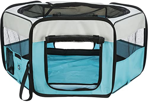 Trixie 64052 Freilauf für Kleintiere, ø 90 × 40 cm, blau/grau