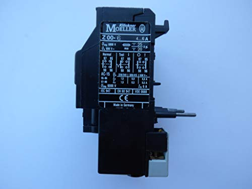 Klöckner Moeller Motorschutzrelais 4 - 6A, Automatisch, 2NO 2NC, 6A, 12V DC, Made in Germany