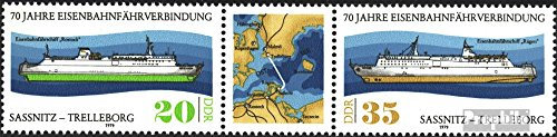 Prophila Collection DDR WZd418 (kompl.Ausg.) (2429-2430 als Dreierstreifen) postfrisch ** MNH 1979 Eisenbahnfähre (Briefmarken für Sammler) Eisenbahn/Seilbahn