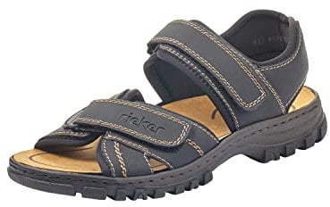 Rieker Men's 25051 Sandals,Black, 6.5 UK