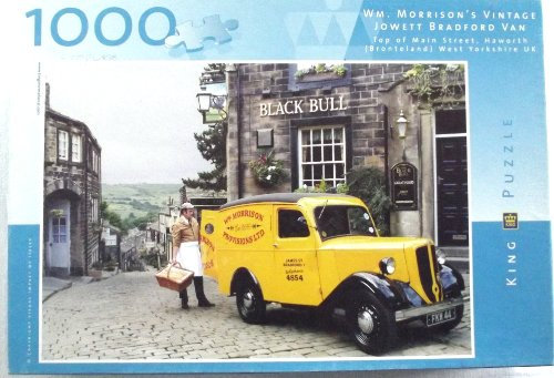 King 1000 piece Jigsaw Wm.Morrison's Vintage Jowett Bradford Van Top of Main Street,Haworth (Bronteland) West Yorkshire UK