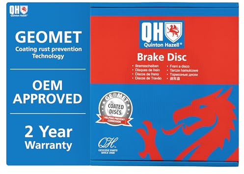 Quinton Hazell Brake Disc/Rotor | Single Disc | Front | 5 Bolt Holes | Internally Vented | BDC5758