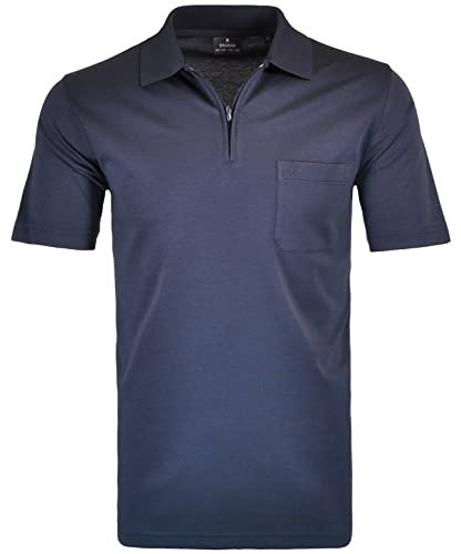 RAGMAN Herren RAGMAN Kurzarm Poloshirt, Marine, S