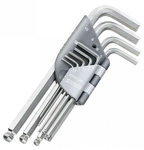 Facom 83SHST.JP9A - JUEGO 9 LLAVES MACHO 6 CARAS INOX
