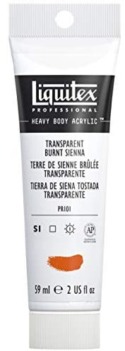 Liquitex Professional Acrylique Heavy Body 59 ml Terre de sienne brûlée transparente Série 3