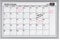 Bi-Office Magnetic Monthly Planner Drywipe Board 400 x 600mm