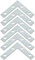 Merriway® BH00143 (5 Pcs) Flat Corner Zinc Plated Repair Brackets Braces Plates, 75 mm (3 inch) - Pack of 5 Pieces