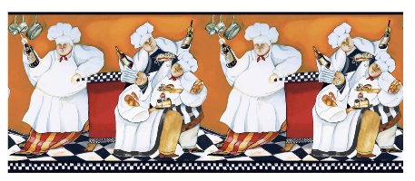 York Wallcoverings Chef's A-Cookin' Border