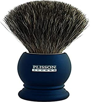 Plisson-Blitz, Grau, Gestell Nachtblau