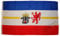 Mecklenburg-Vorpommern Bundesland Flagge Wetterfest Fahne 150x90 mit 2 Metallösen