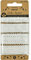 Ruban dentelle 10 mm. 20 mm, 2 x 22 mm Assorties Blanc, 4 x 1 m