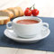 Holst Porzellan TC 025 FA4 Suppentasse/Suppen Obere 0,25 L auf Untere UTA, weiß, 16 x 16 x 6.2 cm