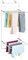 mDesign sèche-linge pour porte – étendoir à linge peu encombrant à accrocher en métal et plastique – séchoir à linge pour salle de bain ou buanderie – blanc/gris