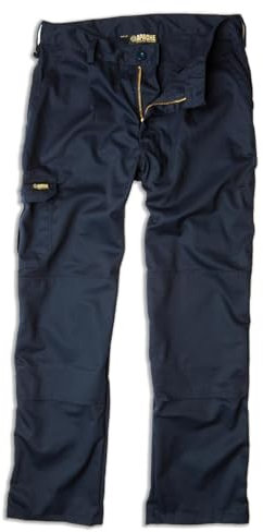 Apache Workwear Cargo Industry Trouser | Navy | Size 38 Waist x 31 Leg | Multi Feature Pockets | Hammer Loop | Knee Pad Pocket