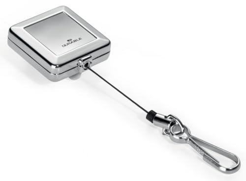 Durable Schlaufenclip JoJo Chrome Quadro (mit Federhaken) silber, 832823