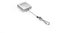 Durable Schlaufenclip JoJo Chrome Quadro (mit Federhaken) silber, 832823