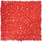 MSV Duschmatte Badematte Duscheinlage antibakteriell rutschfest mit Saugnäpfen - Rot - ca. 53 x 53 cm
