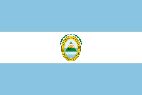 magFlags Flagge: Large Bundesrepublik von Mittelamerika | Querformat Fahne | 1.35m² | 90x150cm