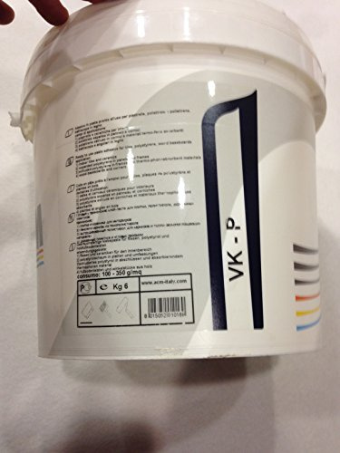 ADHESIVA vk-p ACM colla per polisitirolo 6 kg ideale per depron o climapor resa c.a. 20 mq