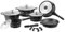Set batteria di pentole Set Pentole 14 pezzi Pietra Lavica Colore Nera