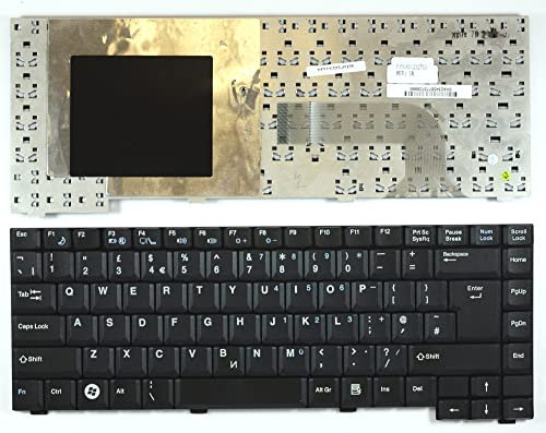 Keyboards4Laptops Royaume-Uni Noir Clavier pour Ordinateur Portable (PC) de Remplacement Compatible avec Fujitsu Siemens Amilo Pa 1510