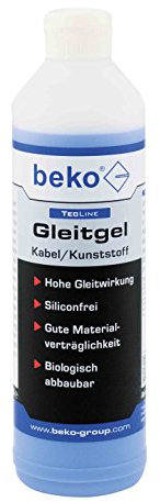 BEKO TecLine Gleitgel Kabel/Kunststoff 500 ml, 1 Stück, 299604