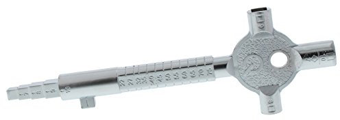 ToniTec® Bauschlüssel Bautenschlüssel Architektenschlüssel Hausmeisterschlüssel Metall Modell:Q