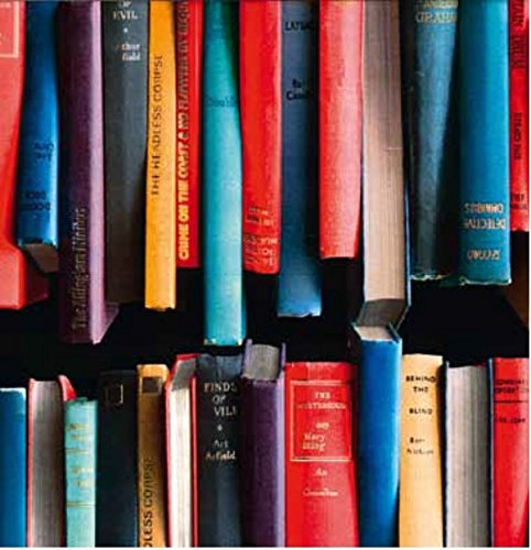 Klebefolie - Möbelfolie Bücher Bücherregal bunt - 45 cm x 200 cm Designfolie Selbstklebende Folie mit Dekor - Selbstklebefolie