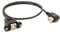 Tomost Printer Extension Cable USB 2.0 B Adapter Male to Female Connections 90 Degree Socket Right Angled Scanner Cord with Screw Panel Mount 0.5m
