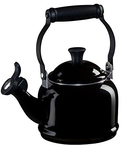 Le Creuset Tetera Demi, Acero esmaltado, 1.1 L, Negro Onyx, 92000900140000