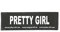 JULIUS K-9 Klettaufschrift, Pretty Girl, groß, Schwarz