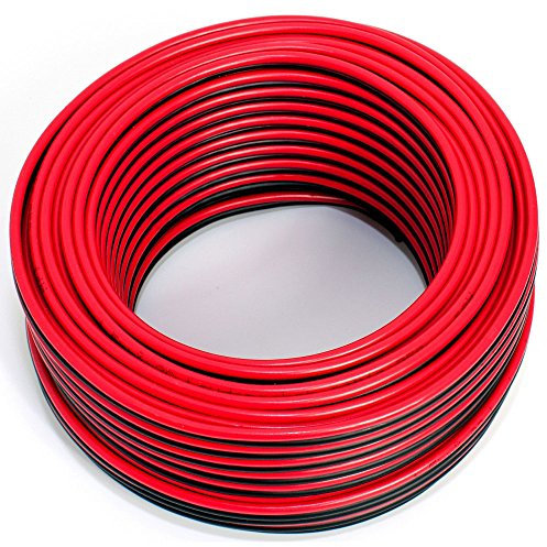 Cavo per altoparlante, 2 x 1,50 mm2, 30 m, rosso/nero, CCA