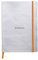 Rhodia 117401C Notizheft (mit weichem Umschlag, liniert, 80 Blatt, DIN A5, 14,8 x 21 cm) 1 Stück silber