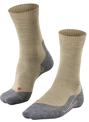 FALKE Damen TK5 Wandersocken atmungsaktive schnelltrocknende klimaregulierende geruchshemmende Wolle Funktionsmaterial leichte Polsterung antiblasen Trekkingsocken lang dünn 1 Paar | Leicht und bequem für Freizeitwanderungen
