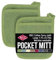 Ritz Royale Collection 100% Baumwolle Frottee Pocket Mitt Set Doppelfunktion Hot Pad Topflappen 2-teilig Kaktus Grün