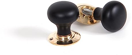 From the Anvil Ebony and PB Bun Mortice/Rim Knob Set