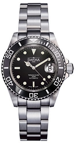 Davosa Herren-Armbanduhr Ternos Diver Analog Automatik Edelstahl 16155550