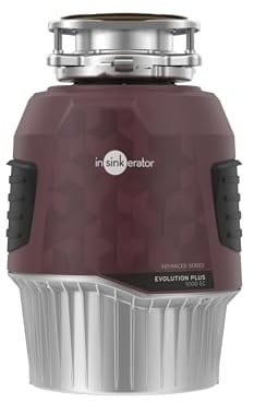 Insinkerator Evolution Plus 1000 EC Küchenabfallzerkleinerer - Küchenabfallentsorger mit 1 PS starkem Induktionsmotor mit Luftschalter