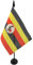 AZ FLAG - Tischflagge Uganda - 15x10 cm - Ugandische Tischfahne 10 x 15 Cm - Flaggen