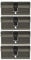 4x Zylinderschloss 70mm gleichschließend Zylinder inkl. 5 Wendeschlüssel pro Schloss