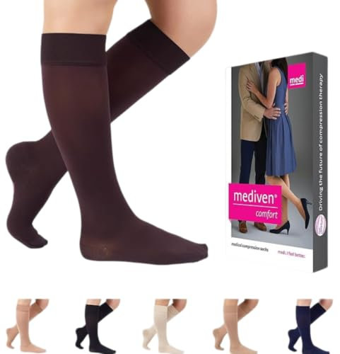 Mediven Women's Comfort Knee High 15-20mmHg Semi-Sheer Compression Stocking